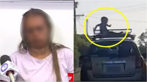 [Pick] 4살 아들 자동차 지붕에 태우고 11km 달린 엄마