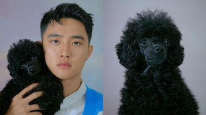 [SBS Star] EXO D.O.'s Photo Shoot for a Magazine with His Dog 'Mukmool'!