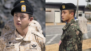 [SBS Star] Kim Min-suk's Military Photos Bring Back Memories of 'Descendants of the Sun'