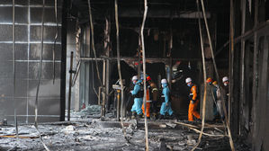 화재 난 천안 라마다호텔, 지하1층 린넨실로 불법 사용