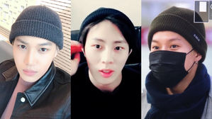 [SBS Star] KAI&middot;Ha Sung Woon&middot;TAEMIN Spotted Wearing a 'Friendship Beanie'!
