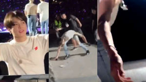 [SBS Star] VIDEO: JUNGKOOK Kindly Picks His Fan's Phone Up Off the Floor at a Concert
