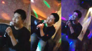 [SBS Star] VIDEO: TAECYEON Passionately Sings TWICE 'YES or YES' at a Karaoke!