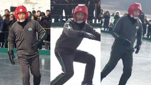 [SBS Star] VIDEO: Highlight Yoon Du Jun Spotted Playing Ice Soccer with Fellow Soldiers