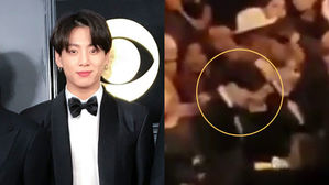 [SBS Star] VIDEO: BTS JUNGKOOK Spotted Wiping off Tears at the GRAMMYs