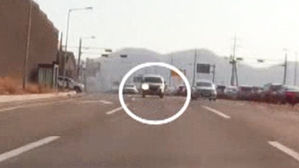 10분 가까이 급제동&middot;급가속&hellip;10km 쫓아가며 위협운전