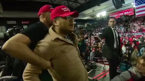 '언론 적대' 트럼프 지지자, 집회서 BBC 카메라 기자 공격