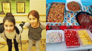 [SBS Star] IU Sends Tons of Mouth-watering Food to Yoo In Na's Drama Set