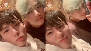 [SBS Star] Park Bo Gum Drops a Cute Selfie of Him & BTS V!