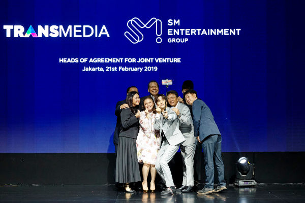 SM Entertainment &CT Corp's joint venture signing ceremony