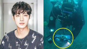 [SBS Star] VIDEO: Kim Hyun Joong Picks Up Trash While Scuba Diving