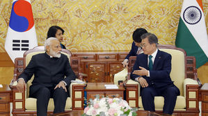 한-인도 정상회담&hellip;'인도 원전건설 한국 참여' 공감대