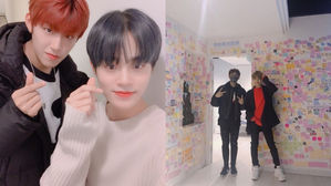 [SBS Star] Park Woo Jin & Lee Dae Hwi Reminisce Their Time as Wanna One at the Group's Exhibition