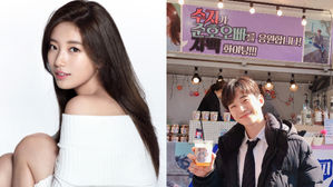 [SBS Star] Suzy Shows Her Support to 2PM JUNHO with a Coffee Truck