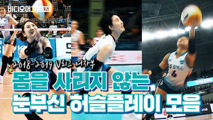 하이큐 뺨치는 여자 프로배구 허슬 플레이 모음