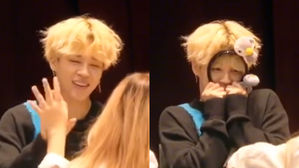 [SBS Star] VIDEO: BTS JIMIN Flutters Fans' Hearts with the Cutest Aegyo