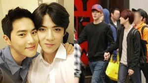 [SBS Star] Fans Are Loving the Fact that SUHO & SEHUN Often Hold Hands with One Another