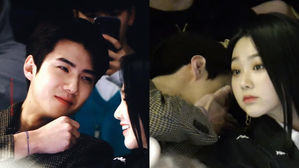 [SBS Star] EXO SEHUN & gugudan MINA Spotted Together at 'Seoul Fashion Week'