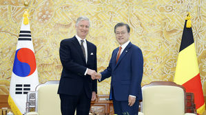 한&middot;벨기에 정상회담&hellip;한반도 평화프로세스 협력 공감대