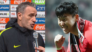 노란 유니폼 잡는 '양봉업자' 손흥민&hellip;"모든 선수들이 큰 힘 보여줬다"