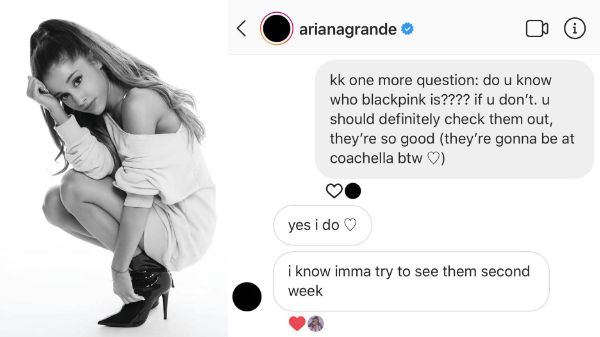 Ariana Grande, BLACKPINK