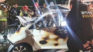 사고 후 불 탄 승용차서 시신 발견&hellip;사라진 운전자 추적