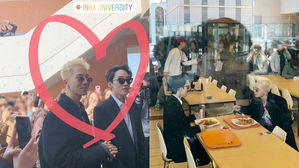 [SBS Star] Students Scream as They Unexpectedly See MINO & Zion.T on Campus