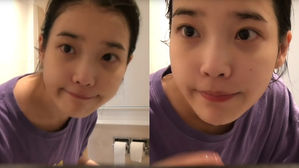 [SBS Star] VIDEO: IU Unveils Her Flawless Bare Face