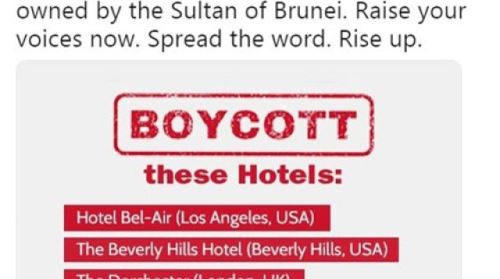 '동성애 투석 사형' 비난에 브루나이 소유 호텔, SNS 계정 차단