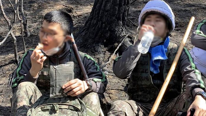 산불 지원 육군 장병