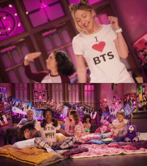 Saturday Night Live BTS Emma Stone