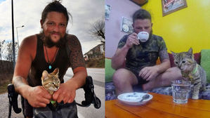 [Pick] "나도 데려가라옹"&hellip;여행 중 만난 야옹이와 세계 일주 중인 남자