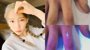 [SBS Star] Girls' Generation Taeyeon Gets the Coolest Tattoo Ever!