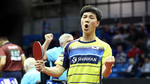 탁구 '강심장' 안재현, 세계 14위 웡춘팅 제압 '테이블 반란'