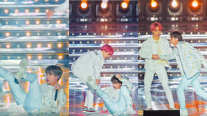 [SBS Star] VIDEO: JIN Falls Badly While Performing 'IDOL' & JIMIN Runs to Help Him Get Up
