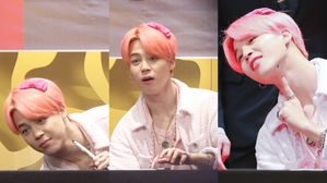 [SBS Star] BTS JIMIN's Eyes Widen in Surprise After He Accidentally Draws on His Chin