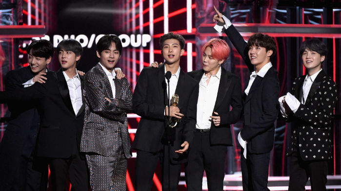 BTS Wins 'BBMAs' Top Duo/Group Award for the First Time in K-pop History