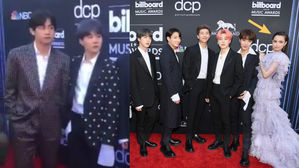 [SBS Star] Sofia Carson Under Fire for Abruptly Joining BTS' Red Carpet Photo-op