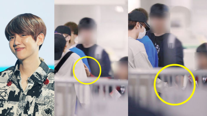 BAEKHYUN Kindly Shakes Hands with One Fan Boy Who Approached Him Out of Nowhere