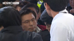 광주 간 황교안, 물세례 곤욕&hellip;험난했던 호남 집회