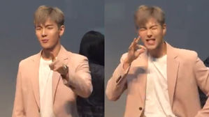 [SBS Star] VIDEO: MONSTA X SHOWNU Hilariously Shows His Love for Lamb Skewers in Front of Fans