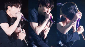 [SBS Star] VIDEO: JUNGKOOK Comforts JIMIN Who Cries at the End of the Concert at the Rose Bowl