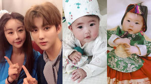 [SBS Star] 'Korean-Chinese Couple' Ham So-won & Jin Hua Share Photos of Their Lovely Daughter