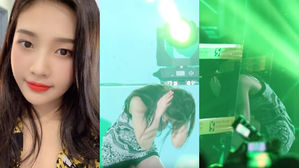 [SBS Star] VIDEO: Loud Fireworks Scare Red Velvet JOY, Making Her Run Away from Stage & Hide