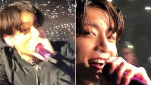 [스브스타] 콘서트 도중 팬 휴대폰 집어 들고 '남친 짤' 선물한 방탄소년단 정국