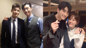 [SBS Star] Park Seo Jun & Han Ji Min Show Support to Park Hyung Sik with His First-ever Movie