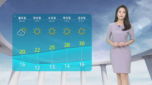[날씨] 전국 빗방울에 고온 주춤&hellip;제주&middot;남해안 강풍 주의