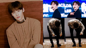 [SBS Star] NU'EST MINHYUN Cracks up Fans by Showing How He Dusts on Stage & in Real Life