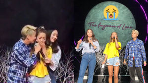 [SBS Star] VIDEO: f(x) Krystal & Amber Make a Surprise Visit to Luna's Solo Concert