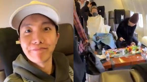 [SBS Star] VIDEO: J-HOPE Gives ARMY a Tour of BTS' Private Jet!